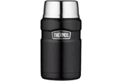 Termosy - Thermos ze stali nierdzewnej Król pożywienia Flask  Matt Black (710 ML) 101540 - miniaturka - grafika 1