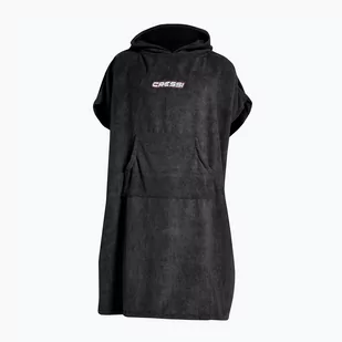 Cressi Unisex-Adult Poncho Robe Unisex Poncho-Szlafrok sportowy ,Czarny ,S/M ,XVA914000 - Pływanie - miniaturka - grafika 1