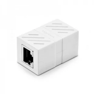 Ugreen Złączka przedłużka sieciowa RJ45 UGREEN NW114 Ethernet 8P/8C Cat.7 UTP biała UGR385WHT - Wtyczki i adaptery - miniaturka - grafika 1