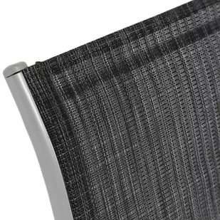 Meble ogrodowe metalowe Sevilla 150 cm Silver / Black Melange 6+1 - Meble ogrodowe - miniaturka - grafika 4