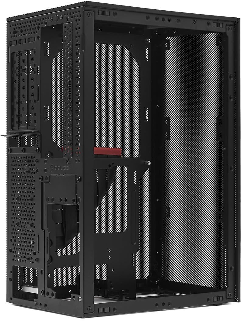 Ssupd Meshroom S PCIE 5.0 Edition PC Gehuse, Mini-Tower, Mini-ITX Gehuse - schwarz