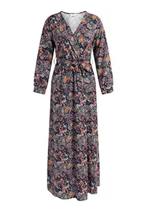 aleva Damska sukienka maxi z nadrukiem Paisley 15925610-AL04, czarna wielokolorowa, L, czarny wielokolorowy, L - Sukienki - miniaturka - grafika 1