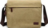 Torby podróżne - Kono Torba Vintage Męska Płócienna Beżowa Regard - miniaturka - grafika 1