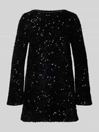 Sukienki - Sukienka koktajlowa o dopasowanym kroju z cekinowym obszyciem model ‘ANIKA’ - miniaturka - grafika 1