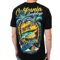 Koszulki sportowe męskie - Pit Bull T-Shirt Koszulka Surfdog Black - miniaturka - grafika 1