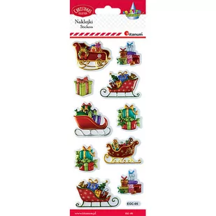 Hasta Naklejki wypukłe miękkie sanie i prezenty 10 szt. - Zabawki kreatywne - miniaturka - grafika 1