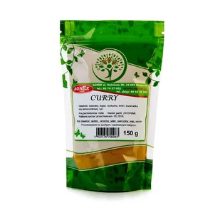 Agnex Curry 150g - Przyprawy i zioła sypkie - miniaturka - grafika 1