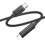 Kable USB - HOCO kabel USB do Iphone Lightning 8-pin Power Delivery 27W U127 1,2m czarny - miniaturka - grafika 1