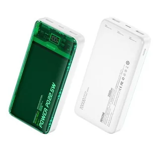 WEKOME WP-351 Vanguard Series - Power bank 20000 mAh PD 20W + QC 22.5W (Zielony / Przezroczysty) - Powerbanki - miniaturka - grafika 1