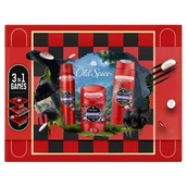 Zestawy kosmetyków męskich - Old Spice zestaw Night Panther: Deo stick 50 ml + Deo spray 150 ml + Żel pod prysznic 250 ml + 3 Gry - miniaturka - grafika 1