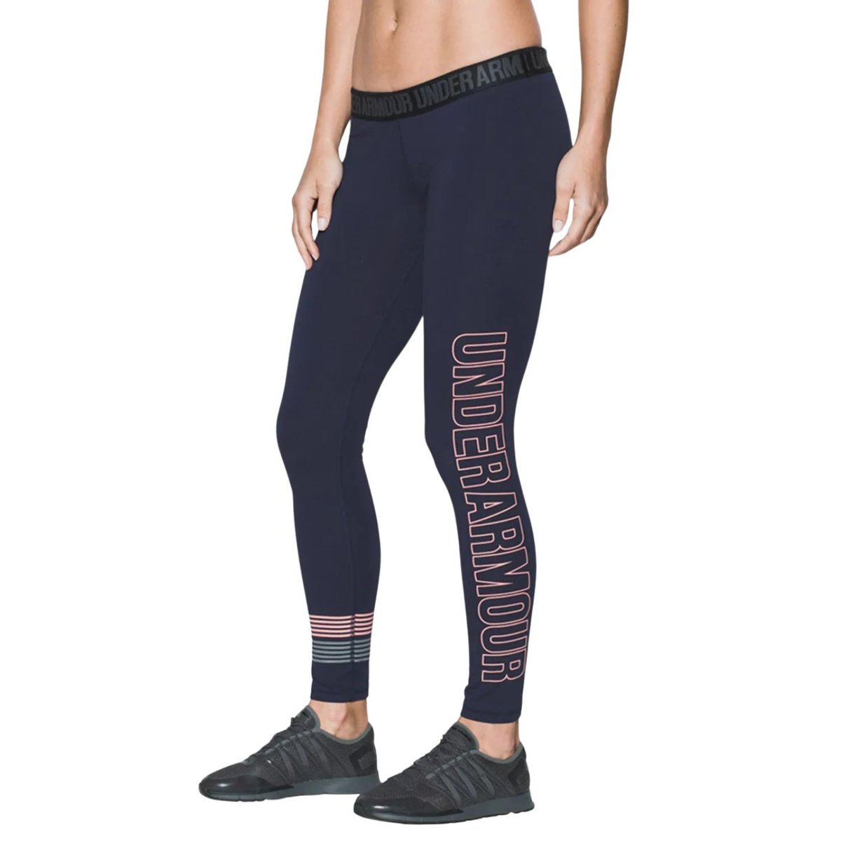 Legginsy damskie Under Armour Favorite sportowe treningowe granatowe-S