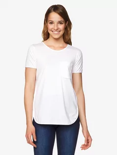 Koszulki i topy damskie - Benetton Koszulka w kolorze białym - grafika 1