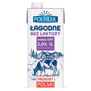 ŁAGODNE Mleko lekkostrawne 2% UHT - Mleko - miniaturka - grafika 1