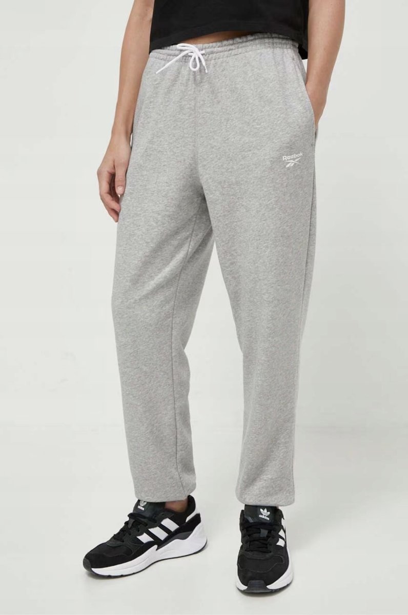 Spodnie Damskie Reebok 100071694 RI French Terry Pant Szare L Bawełna