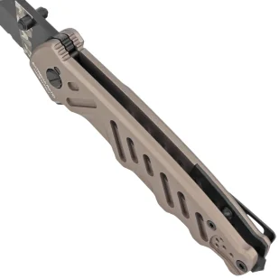 Nóż składany Extrema Ratio Caimano Nero N.A. Ranger LE No 074/250 Tactical Mud Aluminium, Geotech Camo N690 (04.1000.0166/BW/TM) - Noże - miniaturka - grafika 4