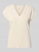 Koszulki i topy damskie - T-shirt o kroju loose fit z mieszanki modalu model 'FREE' - miniaturka - grafika 1