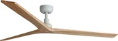 Wentylatory sufitowe - Energooszczędny wentylator sufitowy z pilotem Klim L dąb biały 150 cm - miniaturka - grafika 1