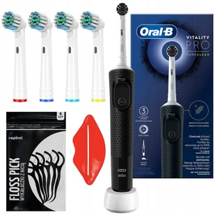 Oral-B Vitality Pro Protect XClean 2szt. Fioletowo-czarny - Szczoteczki elektryczne - miniaturka - grafika 5