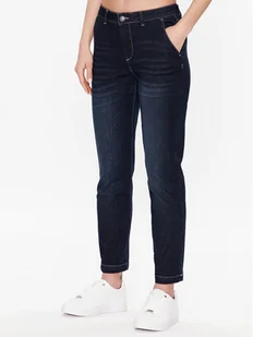 United Colors Of Benetton Jeansy 4NF1DF02U Granatowy Slim Fit - Spodnie damskie - miniaturka - grafika 1