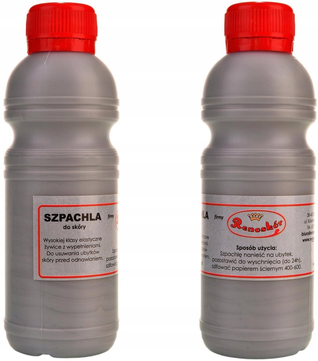 G12-87 SZARA Szpachla do naprawy skóry RENOSKÓR Żywica PŁYNNA SKÓRA 180 ML