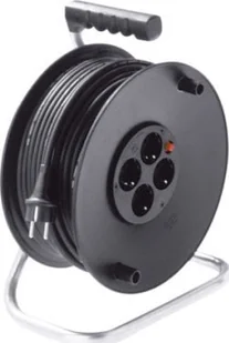 Bachmann BACHMANN Zwijacz AC230V 4-kanałowy Schuko, 50m, 50m, 50m - Gniazdka elektryczne - miniaturka - grafika 1