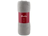 Koce - Koc poliestrowy Miss Lucy Solo 130x150 cm jasnoszary - miniaturka - grafika 1