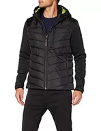 Kurtki męskie - Camel Active Męska kurtka pikowana 4301704r3617, czarna, 68, Schwarz - miniaturka - grafika 1