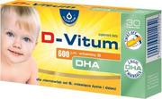 Witaminy i minerały - D-Vitum witamina D dla niemowląt 600 j.m. DHA  30 kapsułęk - miniaturka - grafika 1