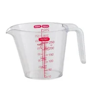 Pozostałe akcesoria kuchenne - Dzbanek plastikowy z miarką 0,25 l transparentny - miniaturka - grafika 1