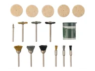 Akcesoria do elektronarzędzi - PARKSIDE® Zestaw akcesoriów do szlifierek (Szczotki druciane/polerki PDBPS 16) - miniaturka - grafika 1