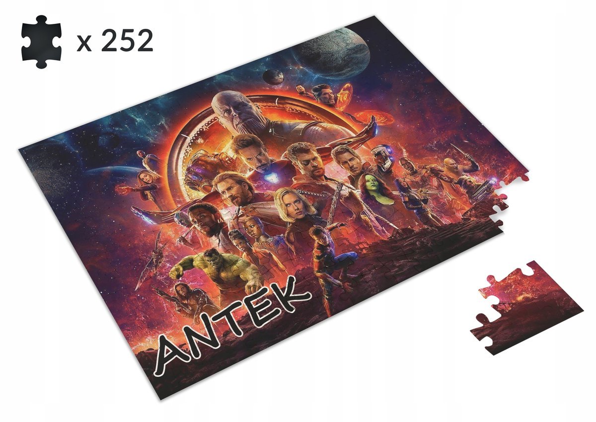 Puzzle Avengers Infinity War + pudełko 252 el.