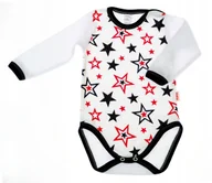 Body dla niemowląt - Body długi rękaw PASKI NIEBIESKIE r 68 KLEKLE - miniaturka - grafika 1