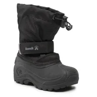 Buty dla chłopców - Śniegowce Kamik Finley NF8252 Czarny - miniaturka - grafika 1