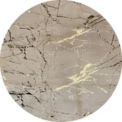 Dywany - Dywan drukowany Neva petra folia 100 cm beżowo-złoty - miniaturka - grafika 1