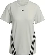 Koszulki i topy damskie - adidas T-shirt damski, zielony/czarny, M - miniaturka - grafika 1