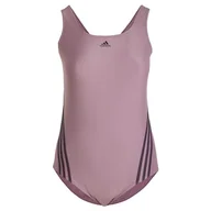 Stroje kąpielowe - adidas Damski strój kąpielowy z 3 paskami (plus size), XL (duże rozmiary), Shadow Fig/Aurora Black, XL More - miniaturka - grafika 1