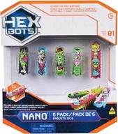 Zabawki interaktywne dla dzieci - Hexbug HEX BOTS interactive toy Nano Flash 5 pack - miniaturka - grafika 1