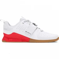 Buty sportowe damskie - Buty treningowe uniseks Under Armour UA Reign Lifter - białe - miniaturka - grafika 1