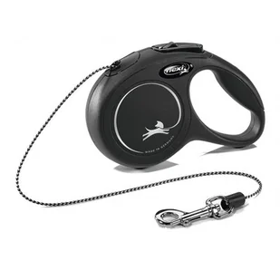Flexi Smycz automatyczna NEW CLASSIC CAT XS linka 3 m czarna Dostawa GRATIS od 99 zł + super okazje - Smycze dla psów - miniaturka - grafika 1