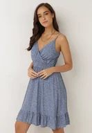 Sukienki - Niebieska Sukienka Agalena - miniaturka - grafika 1