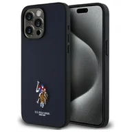 Etui i futerały do telefonów - US Polo USHCP15XPEMV iPhone 15 Pro Max 6,7" granatowy/navy Embroidered DH Color - miniaturka - grafika 1