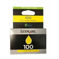 Tusze oryginalne - 14N0902E LEXMARK 100 WKŁAD ATRAMENTOWY ŻÓŁTY - miniaturka - grafika 1