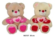 Zabawki interaktywne dla dzieci - Miś z sercem 30cm MIX - Sun-Day - miniaturka - grafika 1