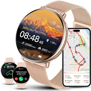 Rubicon F50 GPS Różowy dwa paski - Smartwatch - miniaturka - grafika 1