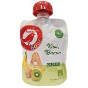 Desery dla dzieci - Auchan - BIO Pouch banan i kiwi po 6 miesiacu - miniaturka - grafika 1