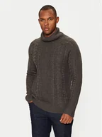 Swetry męskie - Brave Soul Golf MK-610MORTON Szary Regular Fit - miniaturka - grafika 1