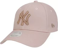 Czapki i chusty sportowe męskie - Czapka 9Forty WMNS NY Metallic Logo by New Era, różowy, One Size - miniaturka - grafika 1