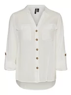 Bluzki damskie - Vero Moda Bluzka "Bumpy" w kolorze białym - miniaturka - grafika 1