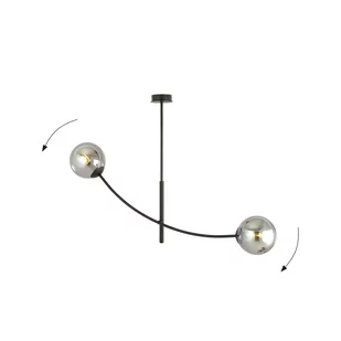 Emibig HUNTER 2 BLACK/GRAFIT 1100/2 lampa sufitowa żyrandol nowoczesny 1100/2 - Lampy sufitowe - miniaturka - grafika 3