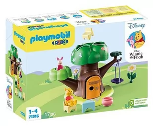 Playmobil Disney & Winnie the Pooh 1.2.3 & Disney: Domek w drzewie Kubusia Puchatka i Prosiaczka 71316 - Klocki - miniaturka - grafika 1